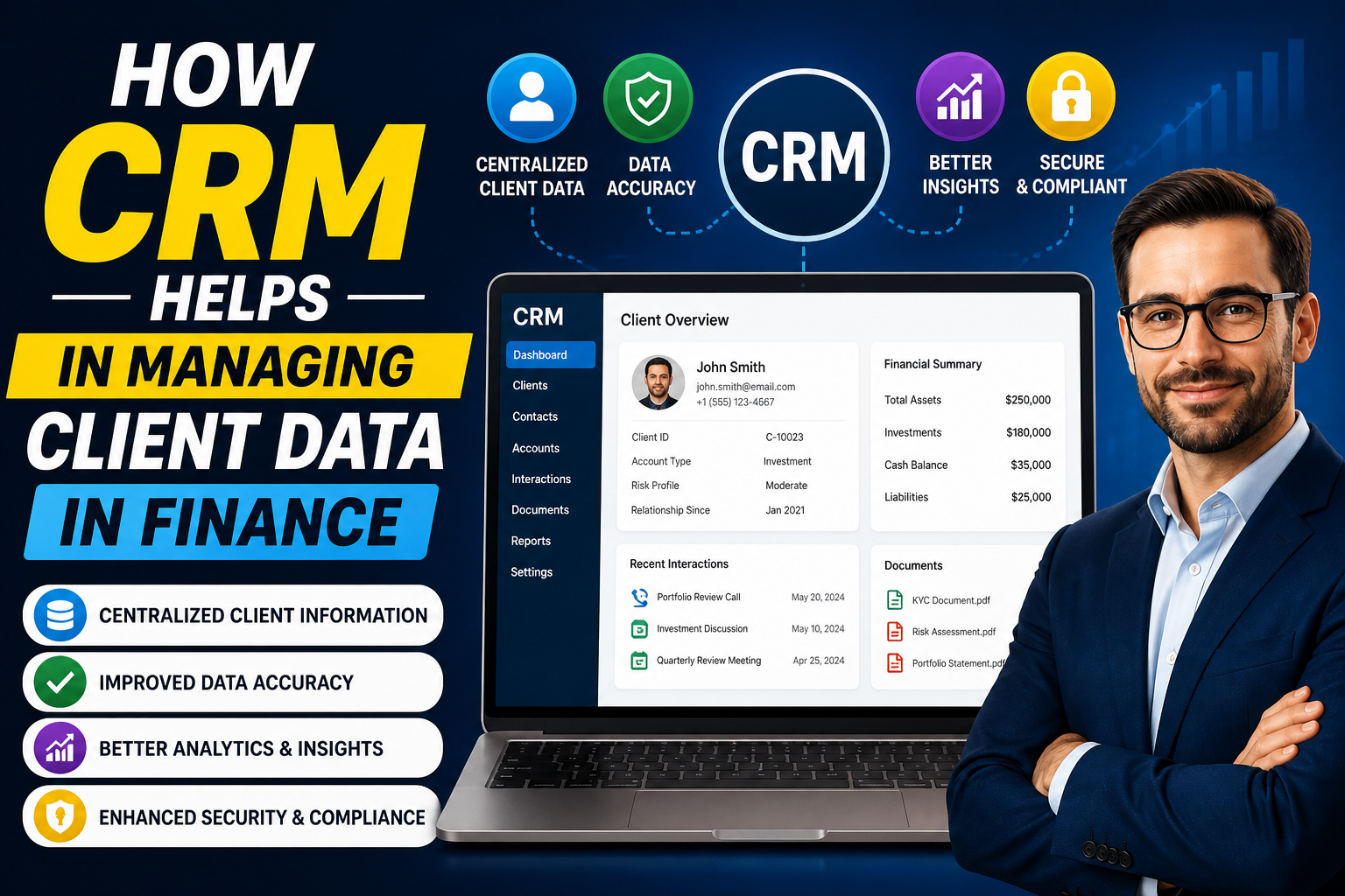 How CRM Helps in Managing Client Data in Finance