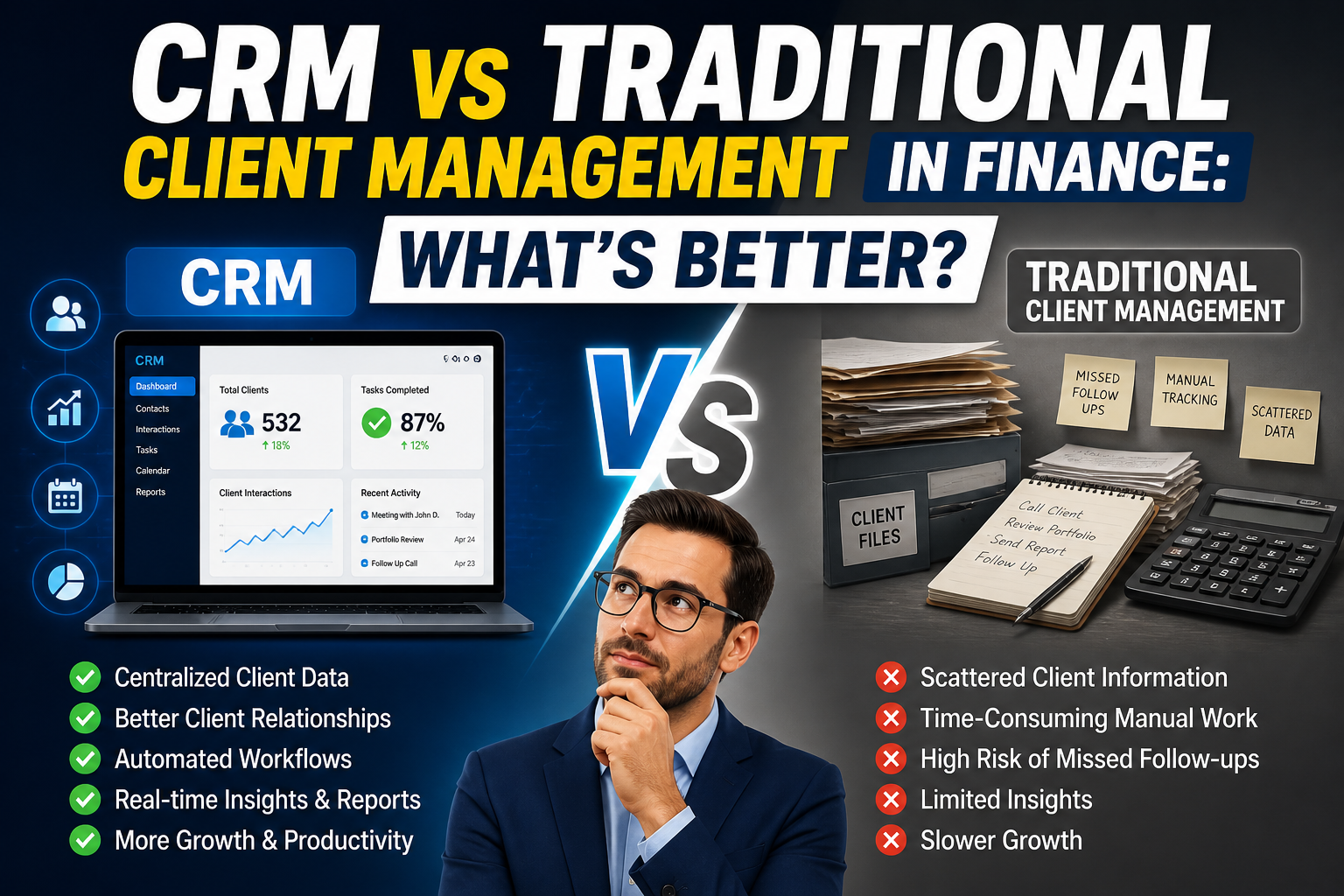 CRM vs Traditional Client Management in Finance: What’s Better?