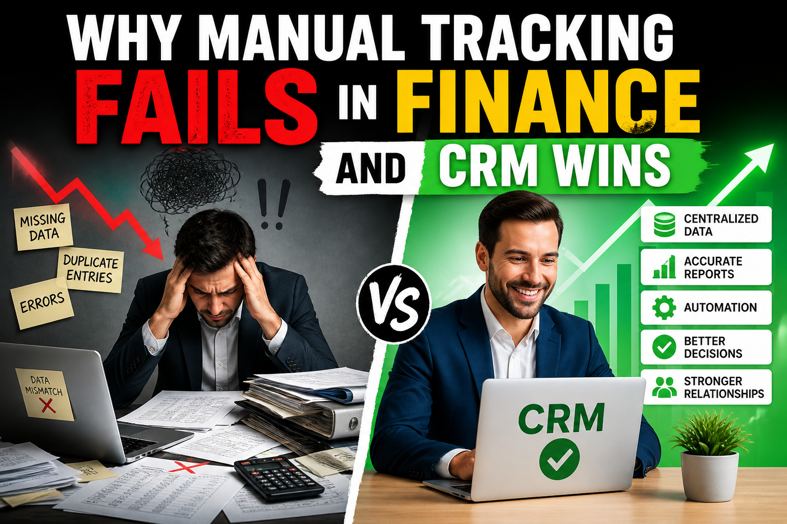 Why Manual Tracking Fails in Finance and CRM Wins